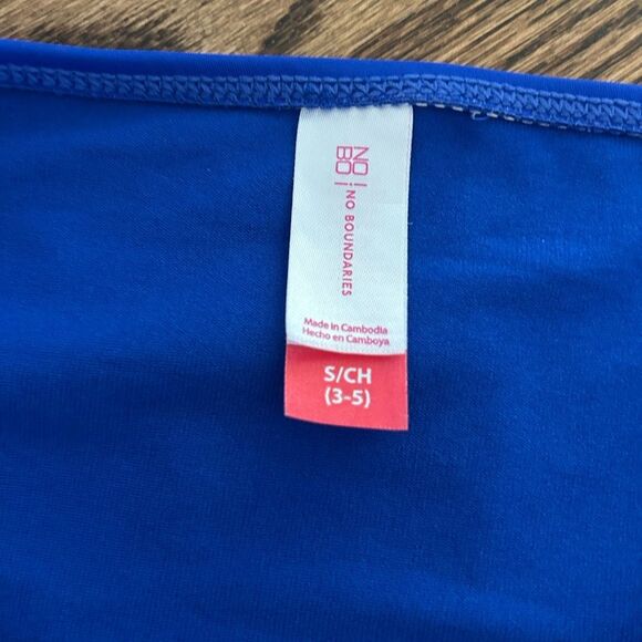 NEW No Boundaries Bright Blue Rutched Tie Bikini - Picture 6 of 6